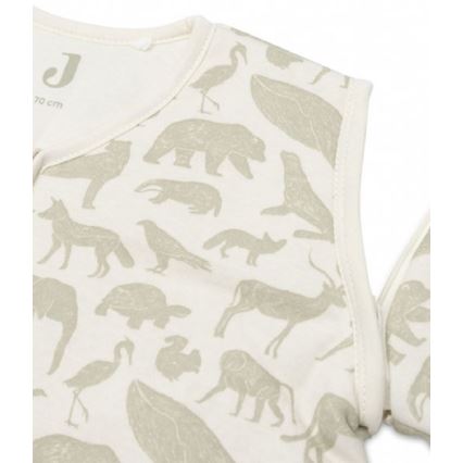 Jollein - Slaapzak 2in1 3-9 maanden 3 TOG Animals Olive Green