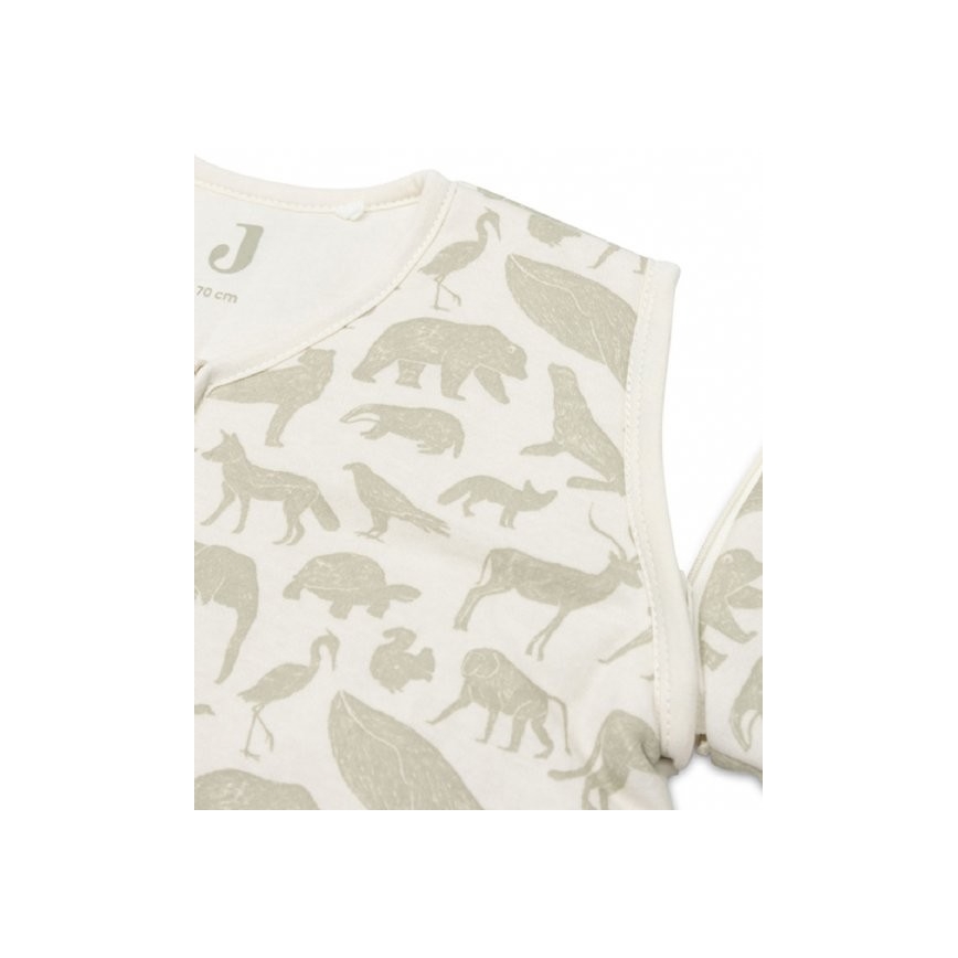 Jollein - Slaapzak 2in1 3-9 maanden 3 TOG Animals Olive Green