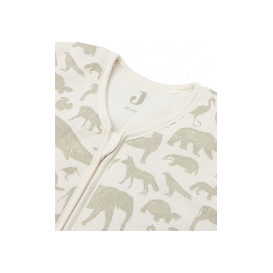 Jollein - Slaapzak 2in1 6-18 maanden 3 TOG Animals Olive Green
