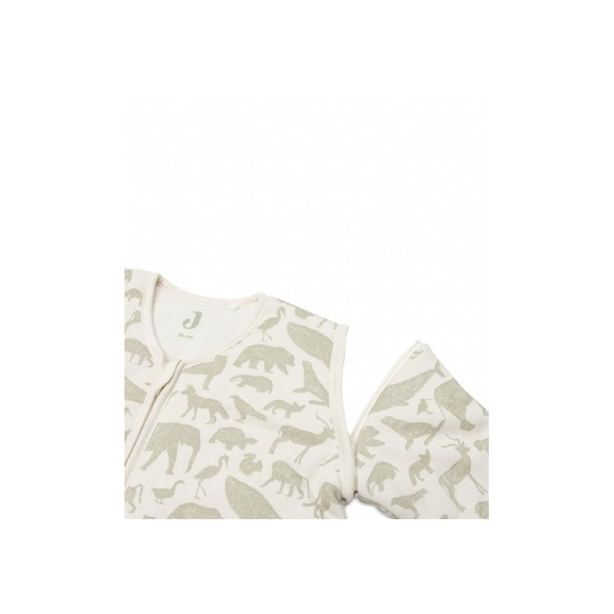 Jollein - Slaapzak 2in1 6-18 maanden 3 TOG Animals Olive Green
