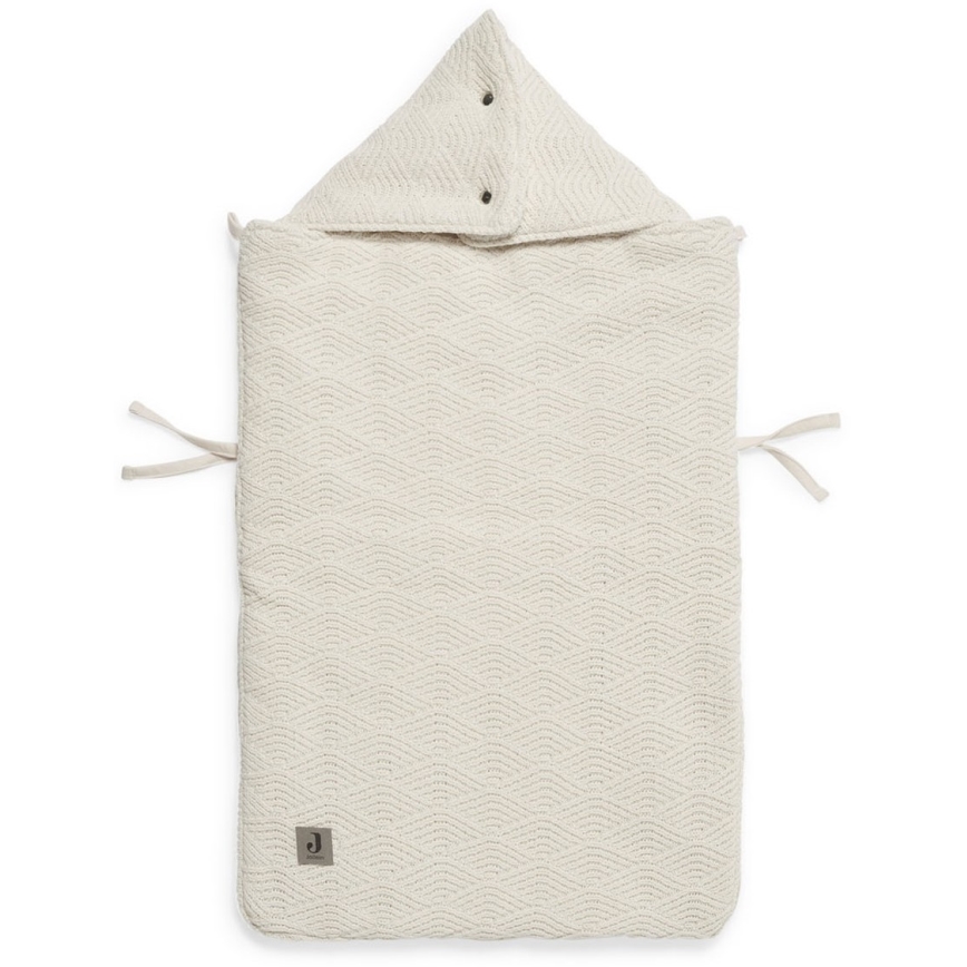 Jollein - Zak voor autostoeltje RIVER KNIT 42x82 cm Cream White