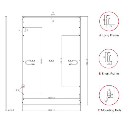 Fotovoltaïsch zonnepaneel Jolywood Ntype 415Wp IP68 bifaciaal
