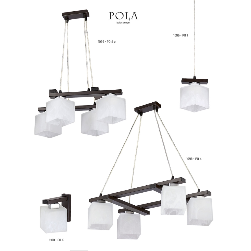 Jupiter 1098 - PO4 - Lustre suspension POLA 4xE27/60W/230V