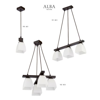 Jupiter 1111 - AB3 - Hanglamp ALBA 3xE27/60W/230V