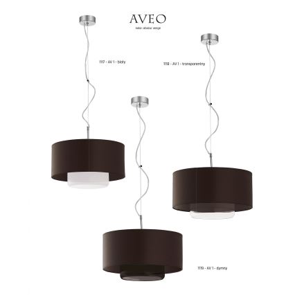 JUPITER 1119-AV1 - Hanglamp AVEO 1xE27/60W/230V wenge