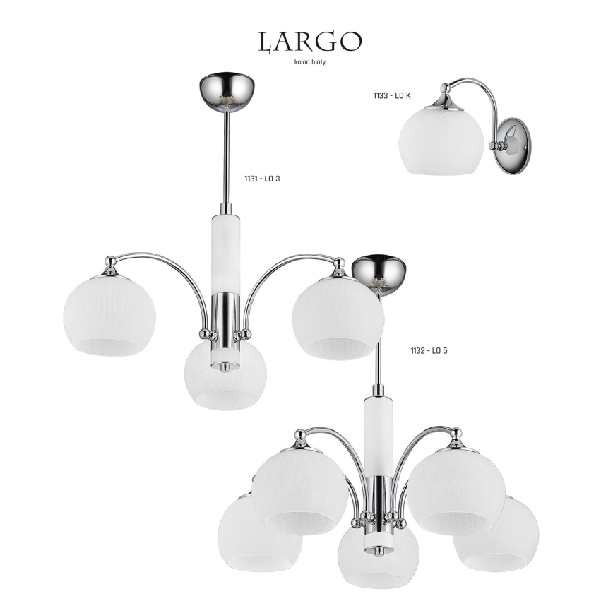 Jupiter 1132 - LO5 - Hanglamp LARGO 5xE27/60W/230V