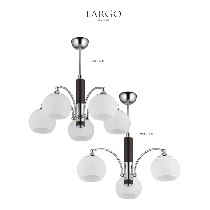 Jupiter 1135 - LO5VE - Hanglamp LARGO 5xE27/60W/230V