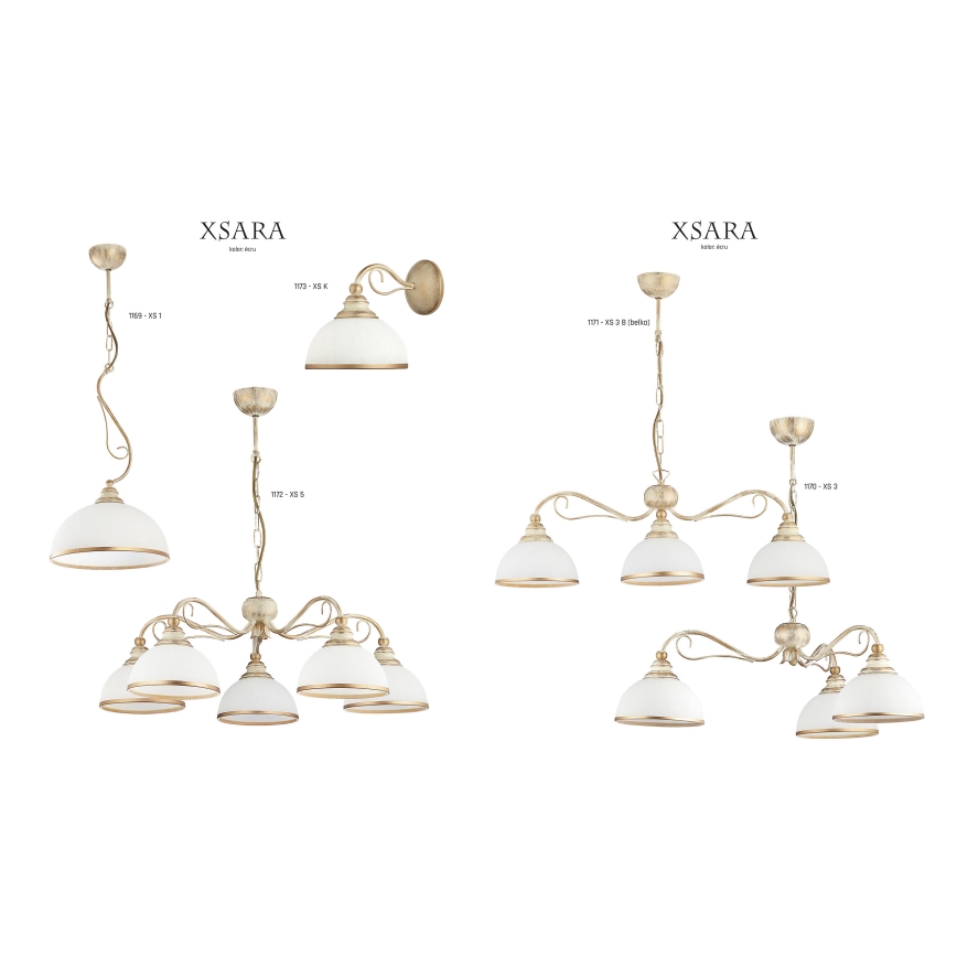 Jupiter 1170 - Hanglamp XSARA 3xE27/60W/230V