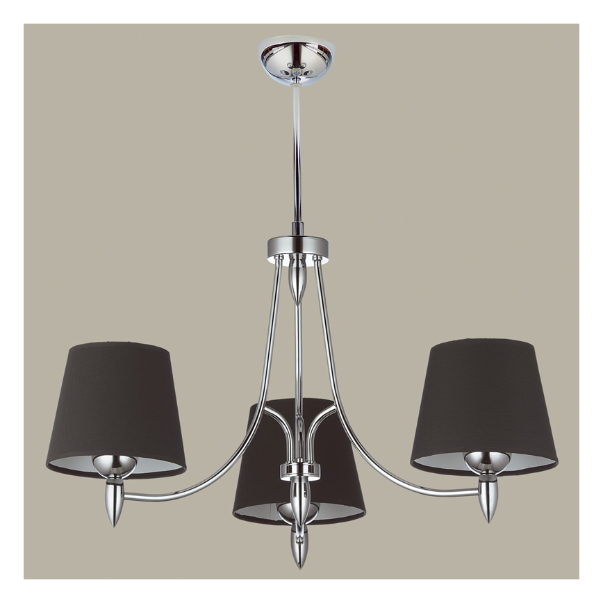 Jupiter 1254 - GX 3 - Hanglamp met vaste pendel GALAXY 3xE27/60W/230V