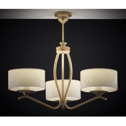 JUPITER 1274-KS3E - Hanglamp KASZMIR op stang 3xE27/60W