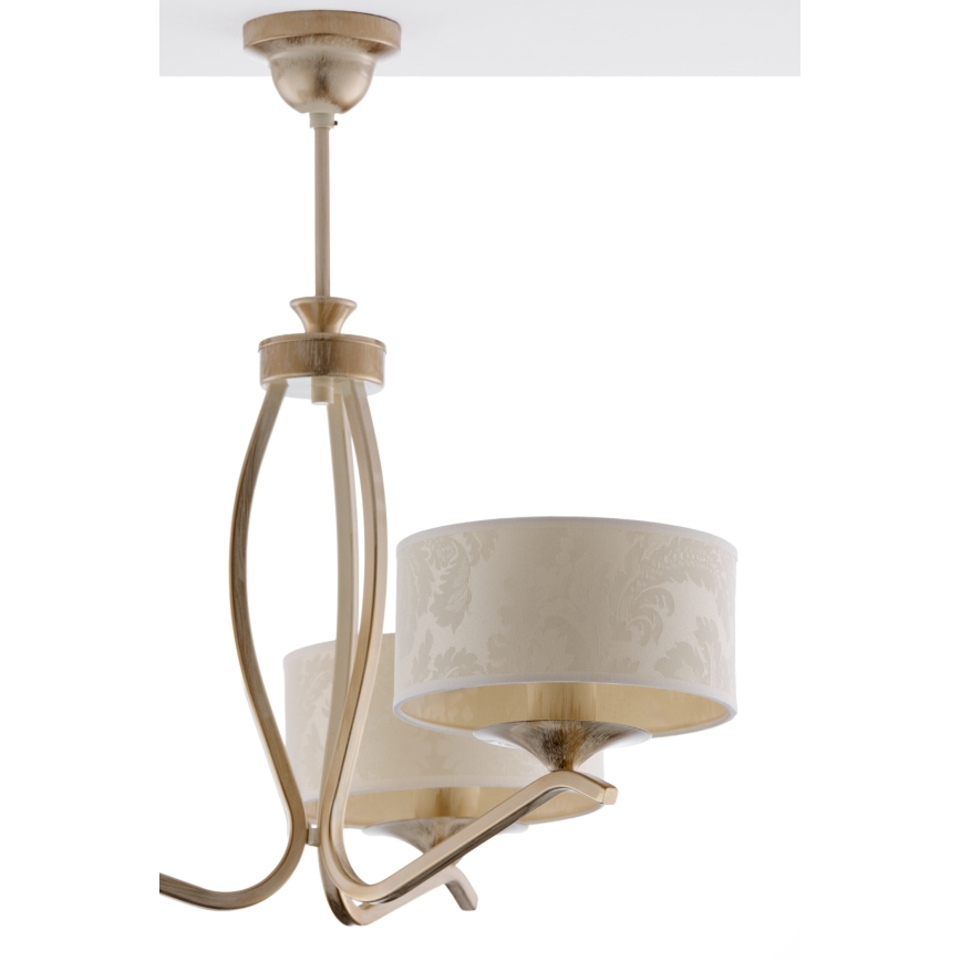 JUPITER 1274-KS3E - Hanglamp KASZMIR op stang 3xE27/60W