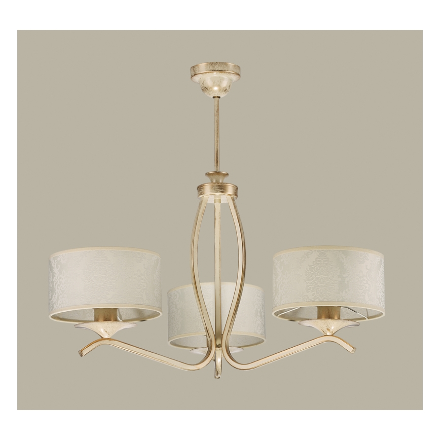 JUPITER 1274-KS3E - Hanglamp KASZMIR op stang 3xE27/60W