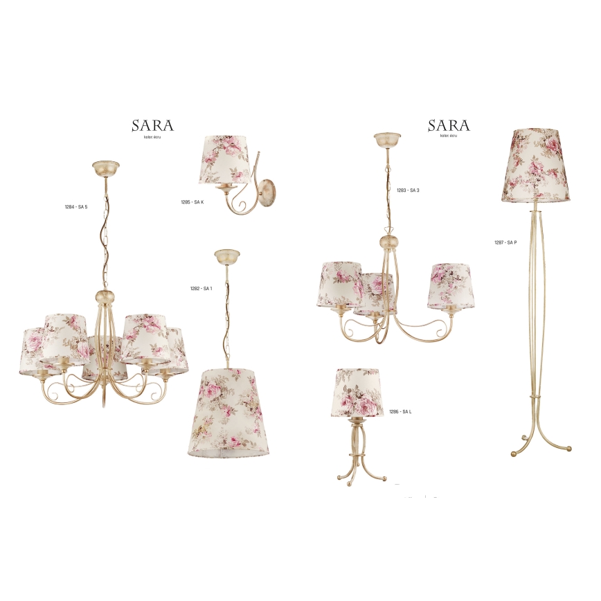 JUPITER 1287-SAP - Lampadaire SARA 1xE27/60W