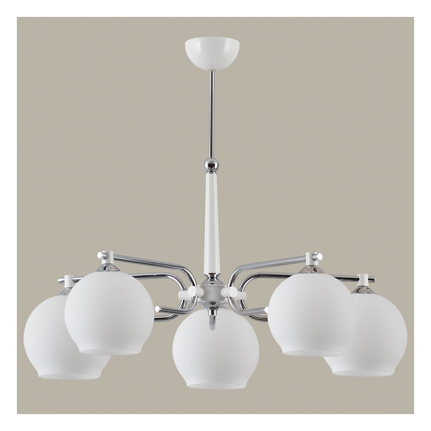 Jupiter 1399 - AX 5 B - Hanglamp met vaste pendel AXEL 5xE27/60W/230V