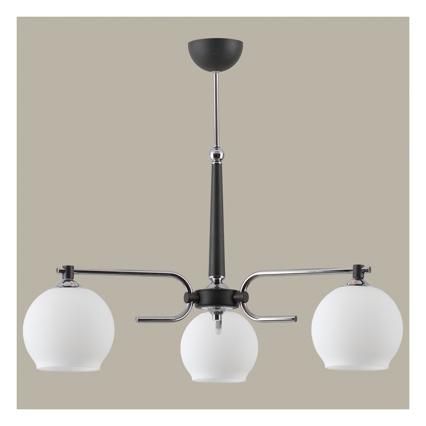 Jupiter 1401 - AX 3 G - Lustre avec tige AXEL 3xE27/60W/230V