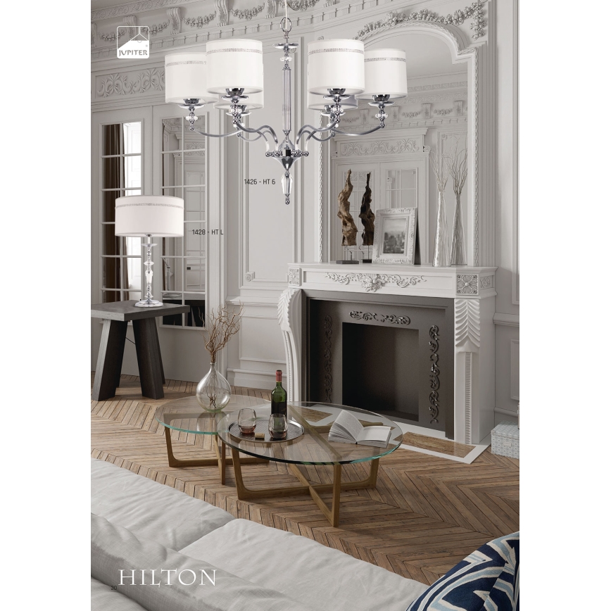 Jupiter 1426- Hanglamp aan ketting HILTON 6xE27/60W/230V