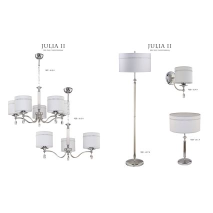 Jupiter 1530 - JU P H - Vloerlamp JULIA II E27/60W