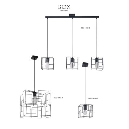 Jupiter 1533 - BOX M - Suspension BOX E27/60W