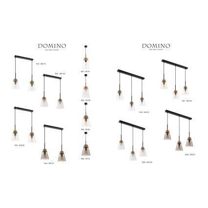 Jupiter 1547 - DM 3 BU - Suspension DOMINO 3xE27/60W