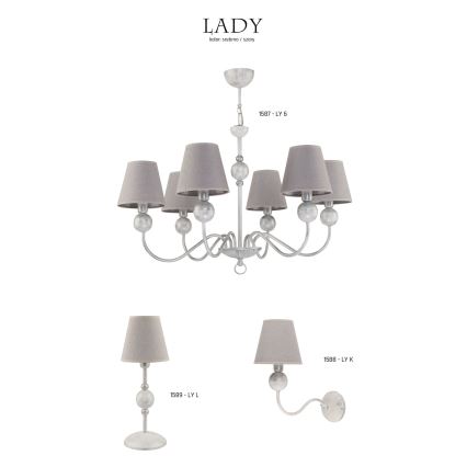 Jupiter 1587 - LY 6 BI - Hanglamp LADY 6xE14/40W