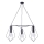Jupiter 1646 - Hanglamp aan koord KAIR 2xE27/60W/230V zwart/grafiet