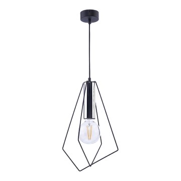 Jupiter 1661 - Hanglamp aan een koord KAIR 1xE27/60W/230V zwart/glanzend chroom