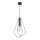 Jupiter 1661 - Hanglamp aan een koord KAIR 1xE27/60W/230V zwart/glanzend chroom