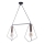 Jupiter 1665 - Hanglamp aan koord KAIR 2xE27/60W/230V zwart/koper