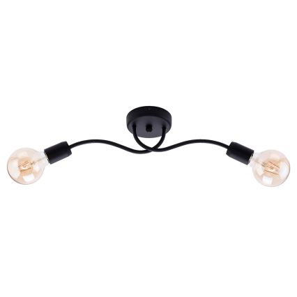 Jupiter 1672 - Applique murale LUCE 2xE27/60W/230V noir