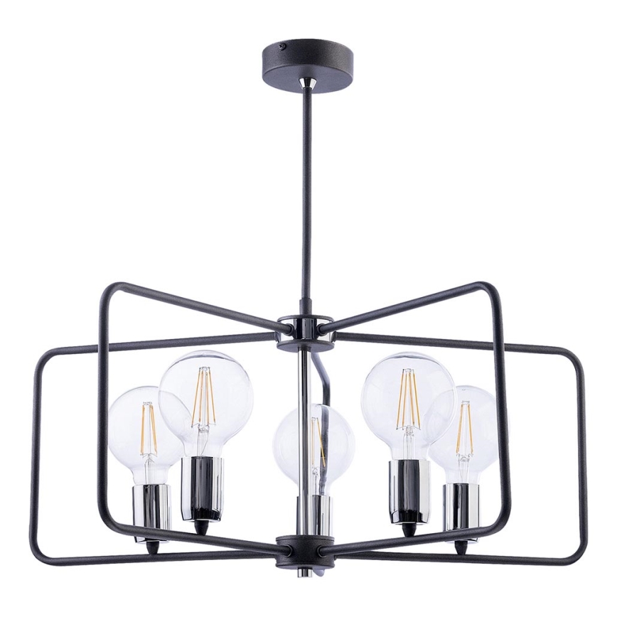 Jupiter 1694 - Hanglamp met vaste pendel CORDOBA 5x E27 / 60W / 230V