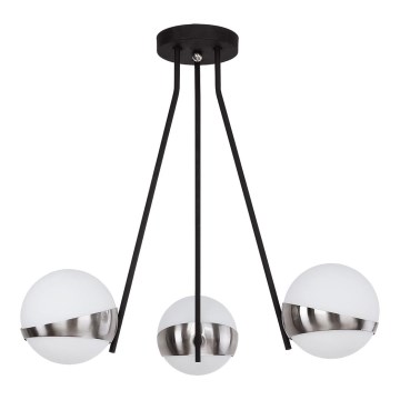 Jupiter 1714 - Hanglamp met vaste pendel ELFA 3xE14/40W/230V glanzend chroom