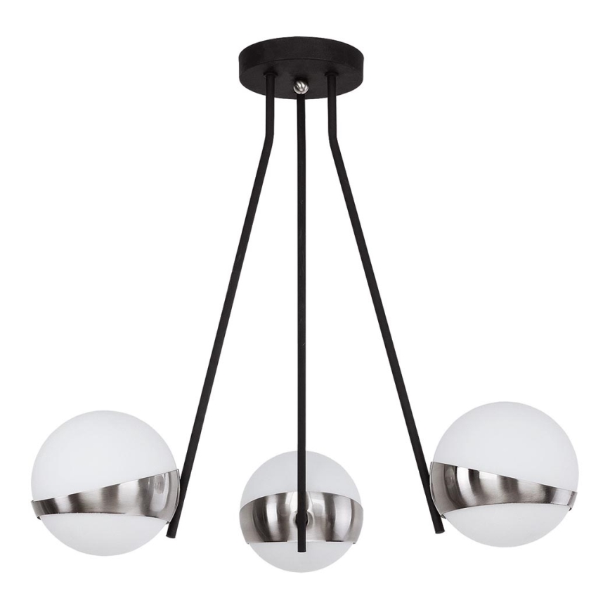 Jupiter 1714 - Hanglamp met vaste pendel ELFA 3xE14/40W/230V glanzend chroom