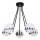 Jupiter 1715 - Hanglamp met vaste pendel ELFA 5xE14/40W/230V glanzend chroom