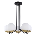 Jupiter 1720 - Hanglamp met vaste pendel SANTA 5xE14/40W/230V koperen