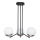Jupiter 1723 - Hanglamp met vaste pendel SANTA 3xE14/40W/230V glanzend chroom