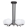 Jupiter 1724 - Hanglamp met vaste pendel SANTA 5xE14/40W/230V glanzend chroom