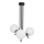 Jupiter 1736 - Hanglamp met vaste pendel TIM 3xE14/40W/230V glanzend chroom