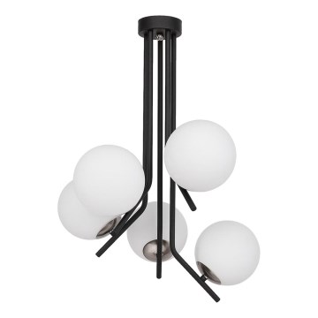 Jupiter 1737 - Hanglamp met vaste pendel TIM 5xE14/40W/230V glanzend chroom