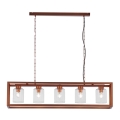 Jupiter 1804 - MC5 - Hanglamp aan ketting MACARI 5xE27/60W/230V koper