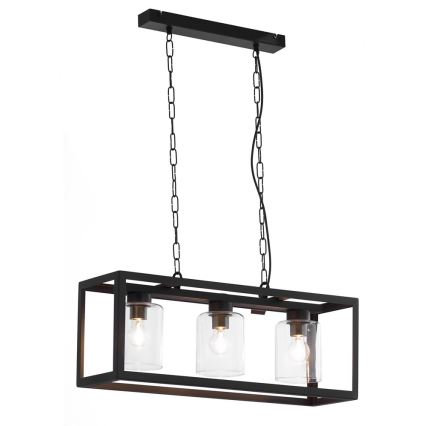 Jupiter 1805 - MC3 - Hanglamp aan ketting MACARI 3xE27/60W/230V zwart