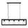 Jupiter 1806 - MC5 - Hanglamp aan ketting MACARI 5xE27/60W/230V zwart