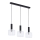 Jupiter 1857 - VA3 - Suspension filaire VANES 3xE27/60W/230V chrome brillant/noir