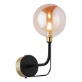 Jupiter 1887 - Wandlamp ERIS 1xG9/14W/230V goud/zwart/rookbeige