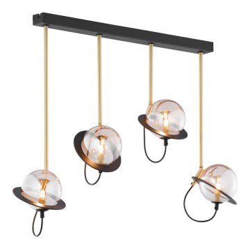 Jupiter 1892 - Hanglamp aan een paal PLANET 4xG9/10W/230V goud