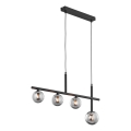 Jupiter 1908 - Hanglamp met kabel NEPTUN 4xG9/14W/230V zwart/rookgrijs