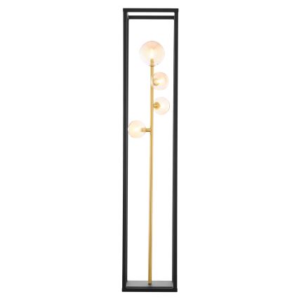 Jupiter 1911 - Vloerlamp NEPTUN 4xG9/14W/230V goudkleurig/zwart/rookbeige