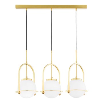 Jupiter 1917 - Hanglamp aan kabel ROSSO 3xE27/15W/230V goudkleurig