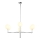 Jupiter 1935 - Hanglamp aan een paal FEME 6xG9/40W/230V glanzend chroom