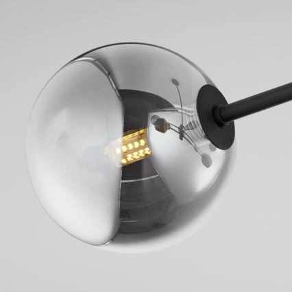 Jupiter 1975 - Hanglamp met vaste pendel MOKA 4xGU10/10W/230V + 4xG9/10W/230V zwart/glanzend chroom