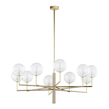Jupiter 1976 - Hanglamp met vaste pendel FEME 10xG9/10W/230V goud